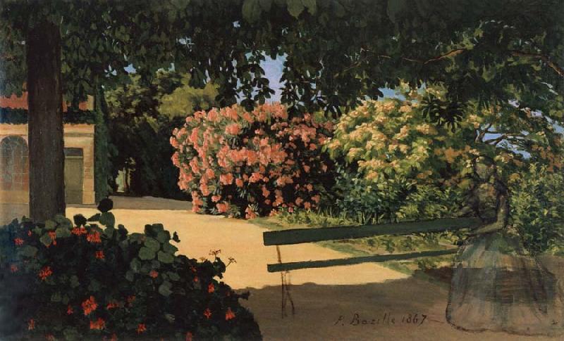 Frederic Bazille The Oleanders oil painting image
